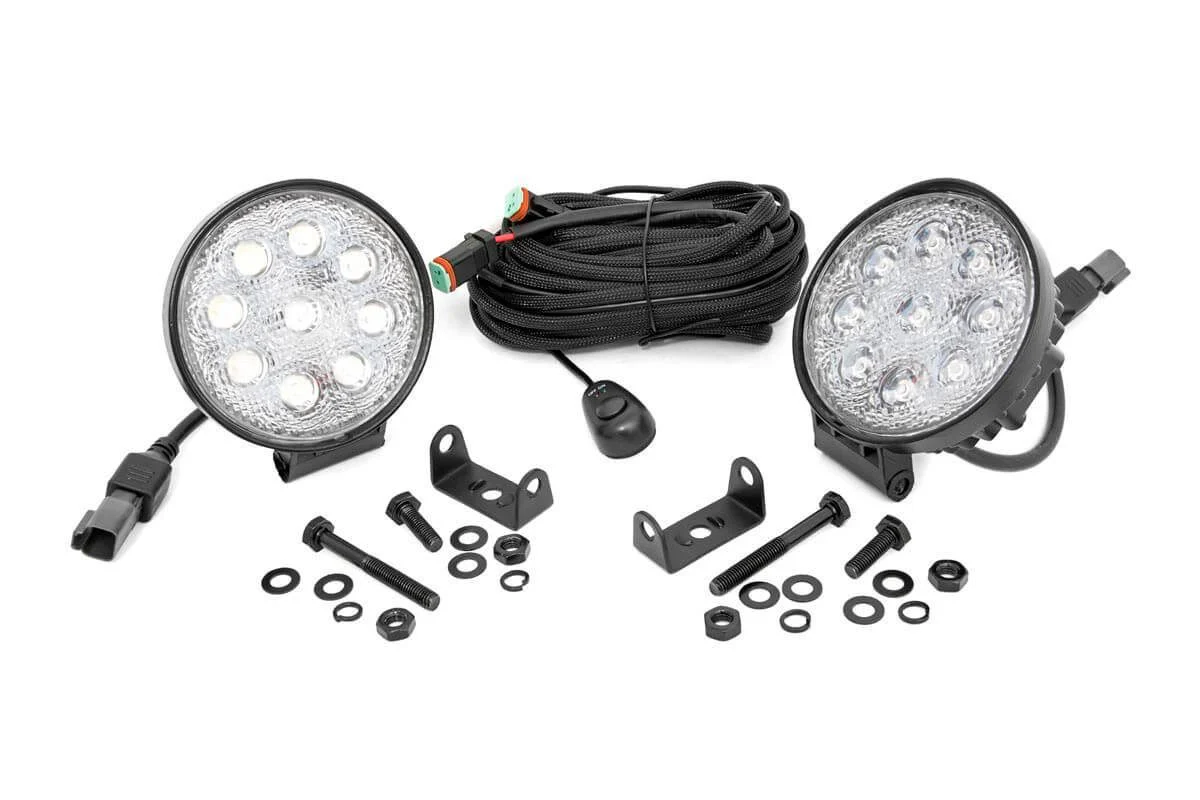 Rough Country Chrome Series LED Light Pair 4 Inch Round - 70804 - Image 3