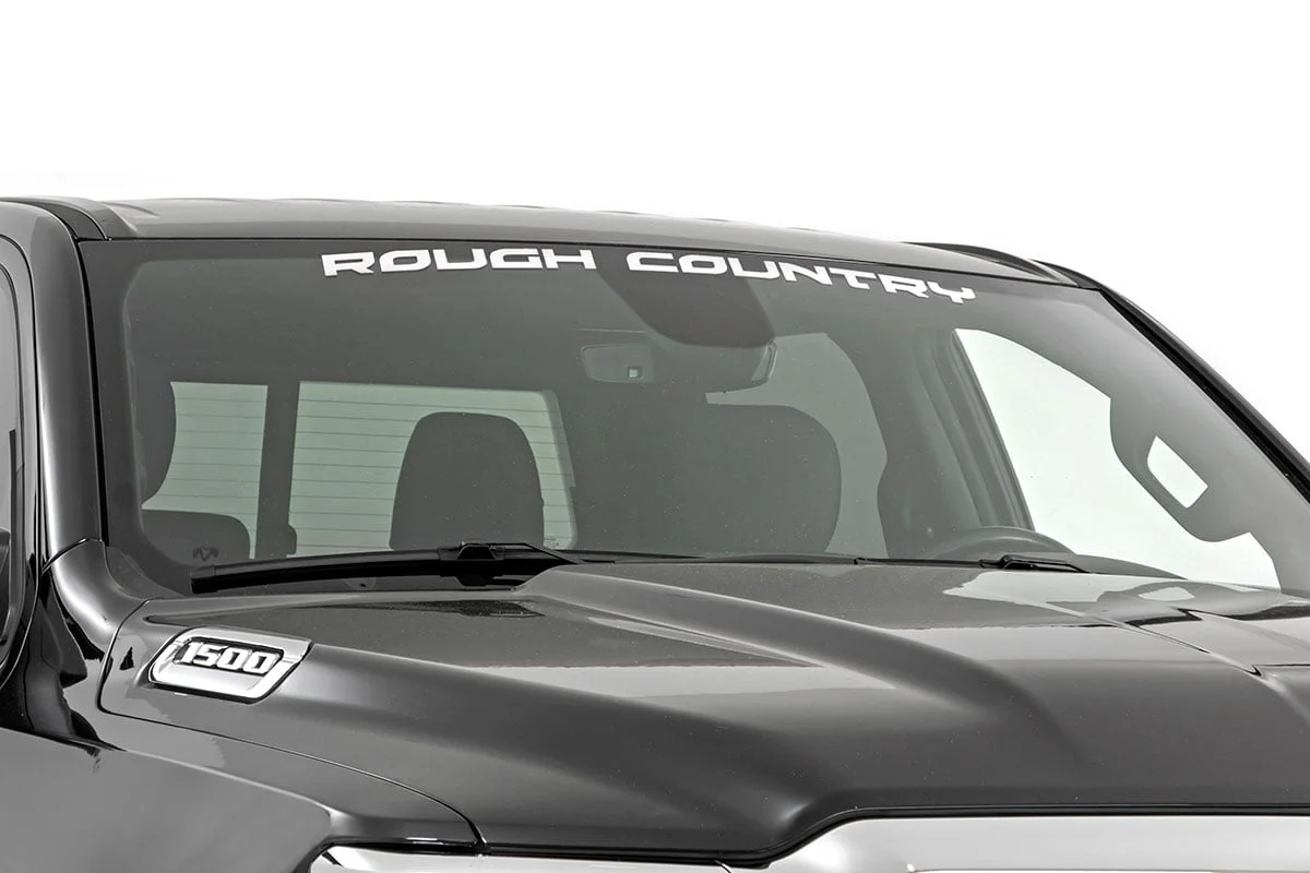 Rough Country Decal | 3.6 Inch x 35 Inch | White 84166W