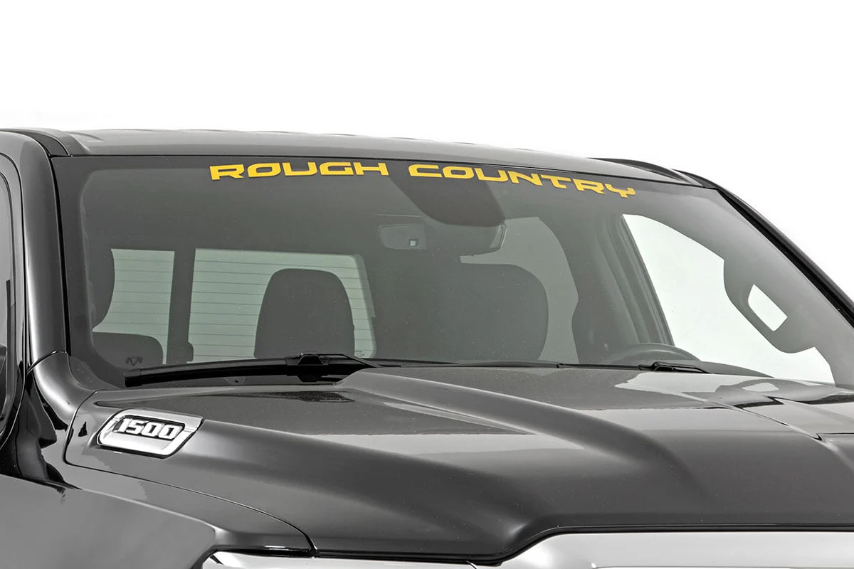 Rough Country Decal | 3.6 Inch x 35 Inch | Yellow 84166YL