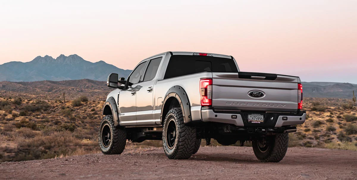 Rough Country Defender Fender Flares G1 Absolute Black for Ford F250/F350 17-22 A-F21112-G1 - Image 6