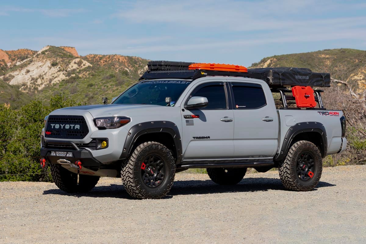 Rough Country Defender Pocket Fender Flare White For Toyota Tacoma 16-23 A-T11621-O4O - Image 2