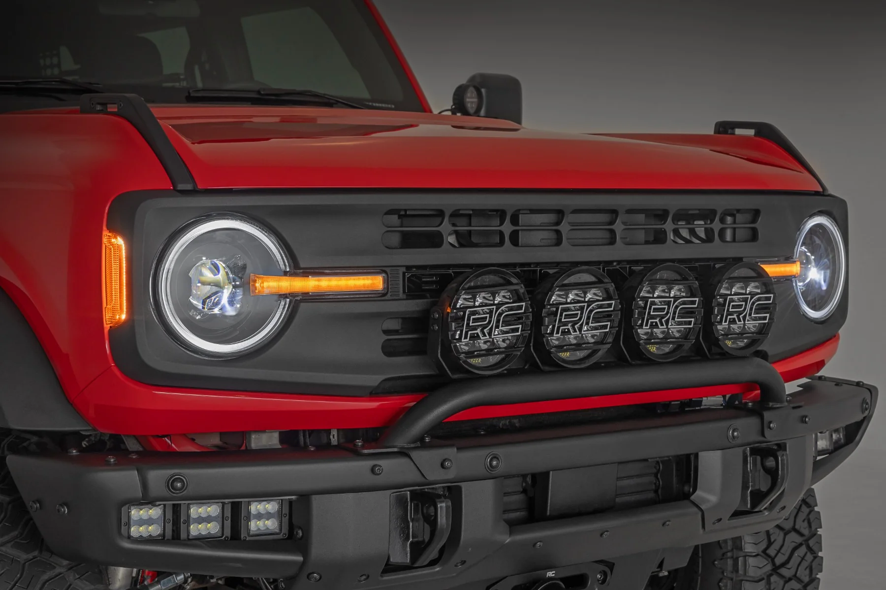 Rough Country DRL Halo LED Headlights DOT Approved Ford Bronco 21-24 RC RCH5500 - Image 3