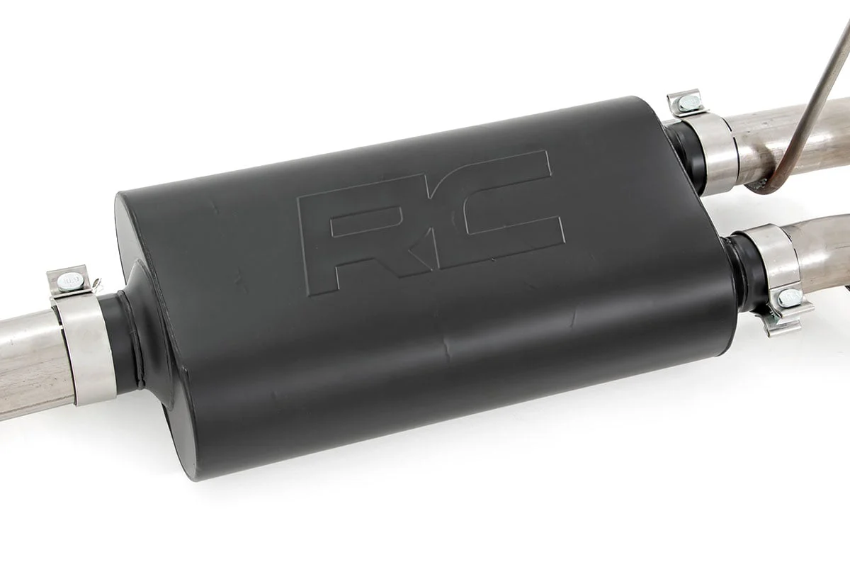 Rough Country Dual Cat-Back Exhaust BLK Tips 09-18 Ram 1500 V8-4.7L, 5.7L 96009 - Image 2