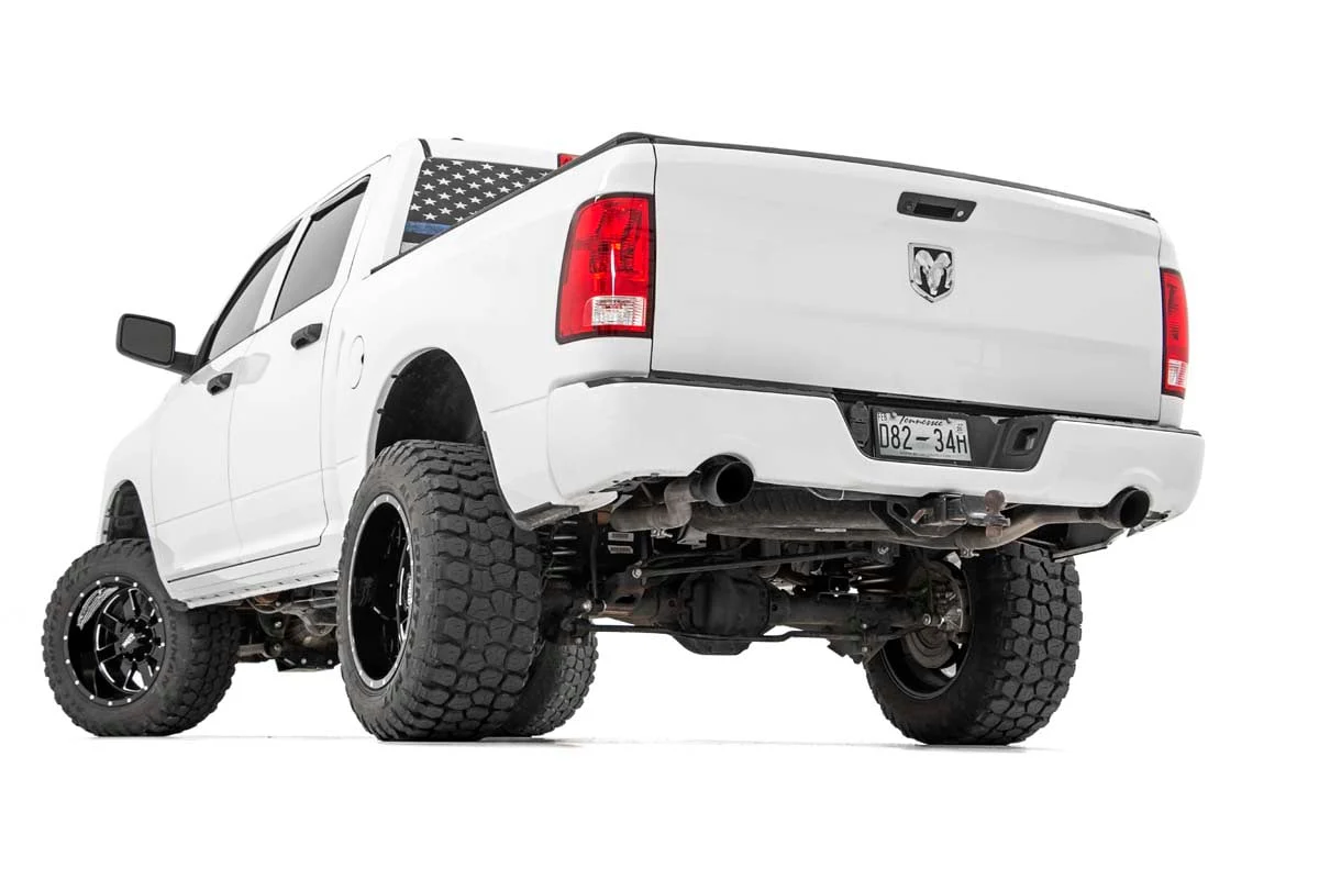 Rough Country Dual Cat-Back Exhaust BLK Tips 09-18 Ram 1500 V8-4.7L, 5.7L 96009 - Image 3
