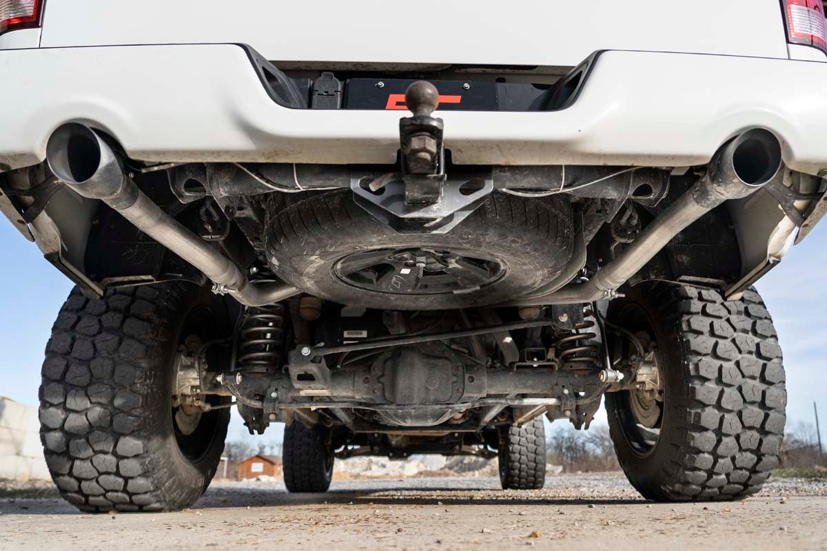Rough Country Dual Cat-Back Exhaust BLK Tips 09-18 Ram 1500 V8-4.7L, 5.7L 96009 - Image 4