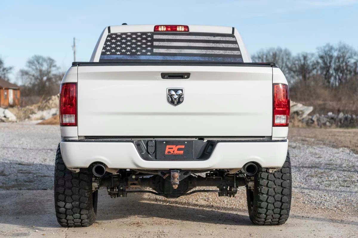 Rough Country Dual Cat-Back Exhaust BLK Tips 09-18 Ram 1500 V8-4.7L, 5.7L 96009 - Image 5