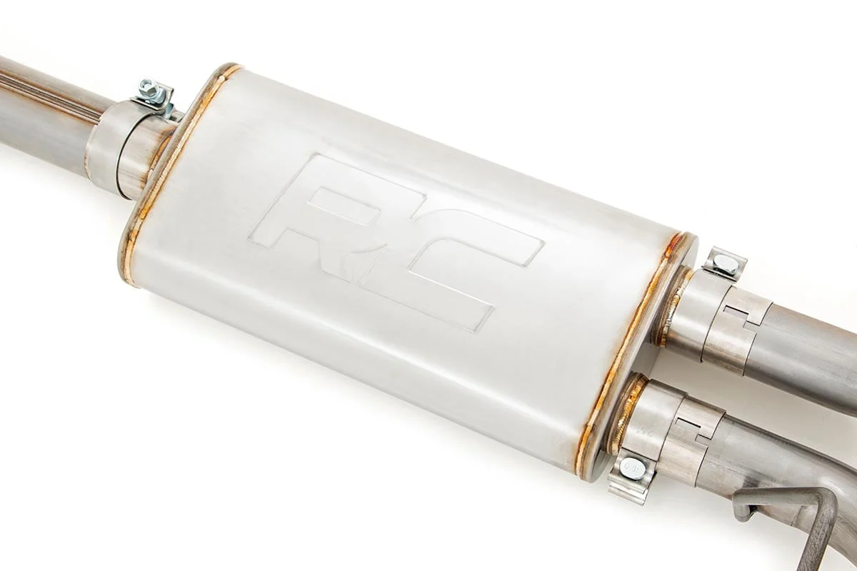 Rough Country Dual Cat-Back Exhaust System w/Black Tips 15-20 F-150 96006 - Image 3