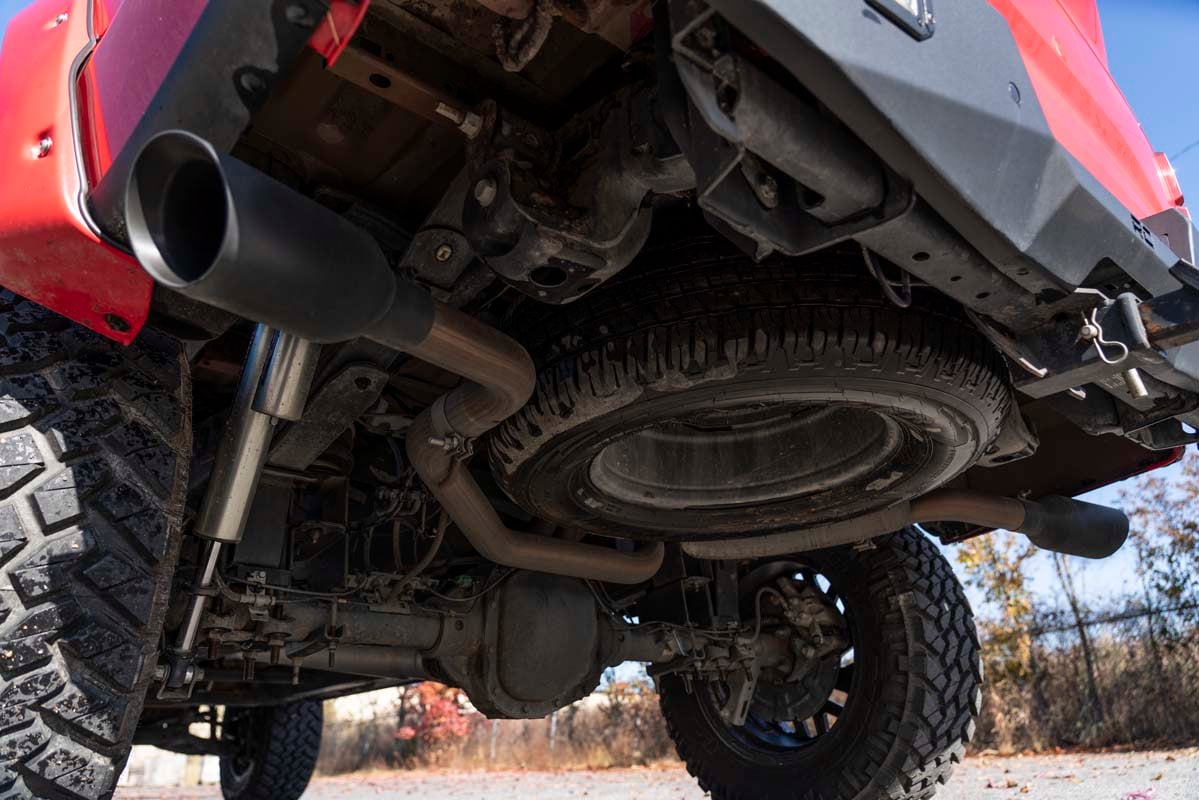 Rough Country Dual Cat-Back Exhaust System w/Black Tips 15-20 F-150 96006 - Image 5