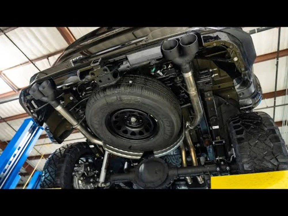 Rough Country Dual Cat-Back Exhaust w/ Black Tips 19-21 Chevy GMC 1500 6.2L 96014 - Image 3