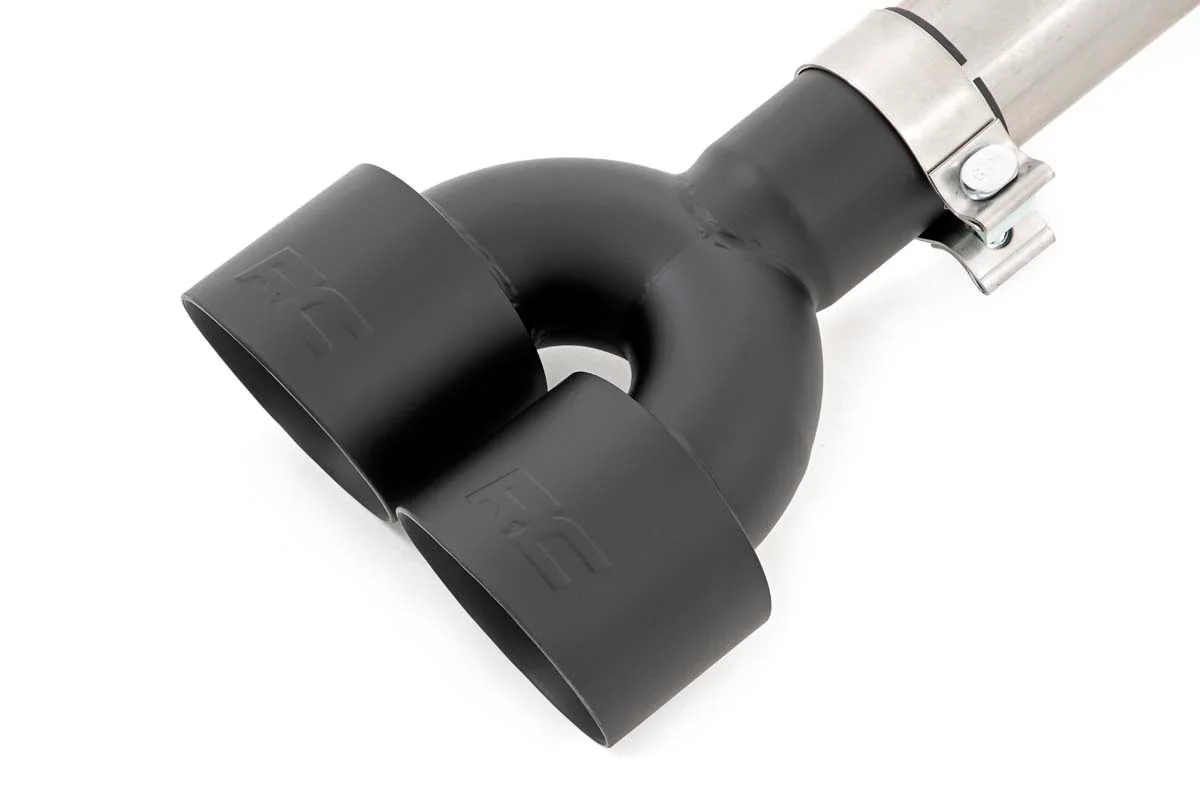 Rough Country Dual Cat-Back Exhaust w/ Black Tips 19-21 Chevy GMC 1500 6.2L 96014 - Image 6