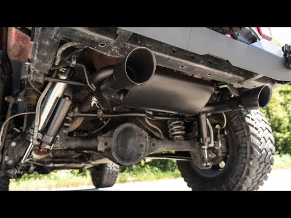 Rough Country Dual Outlet Performance Exhaust-Black Jeep 07-18 Wrangler JK 96002A - Image 4