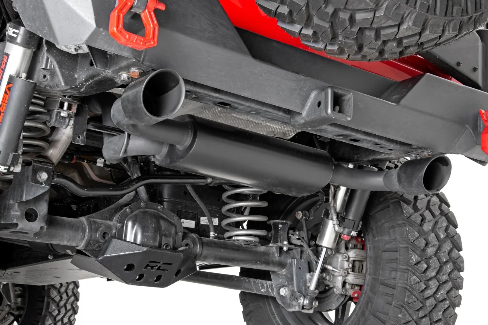 Rough Country Dual Outlet Performance Exhaust-Black Jeep Wrangler JL 18-23 96003 - Image 5