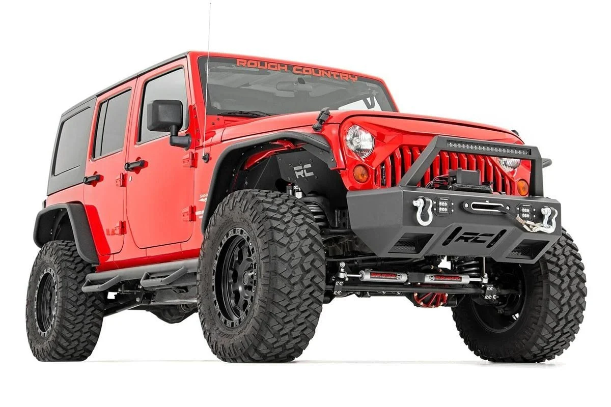 Rough Country Dual Steering Stabilizer Jeep Wrangler JK JKU 2007-2018 8734930 - Image 5