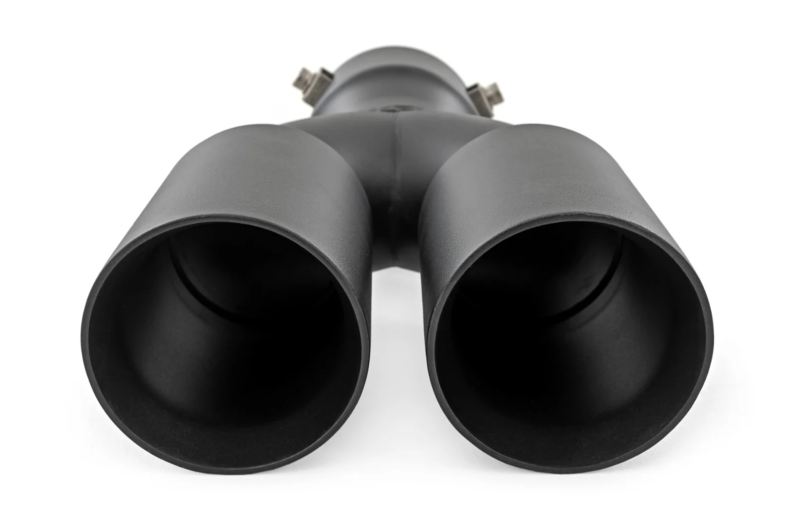 Rough Country Exhaust Tip Black Red RC Logo 2.5-3" Pipe Single Inlet Dual Outlet 96050 - Image 3