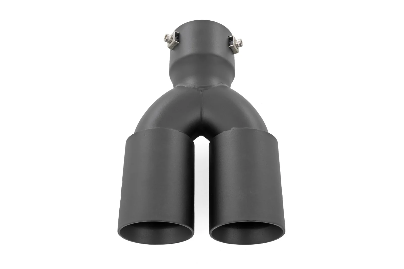 Rough Country Exhaust Tip Black Red RC Logo 2.5-3" Pipe Single Inlet Dual Outlet 96050 - Image 4