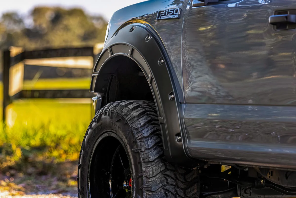 Rough Country Fender Flare Defender E2 Magma Red Ford F150 15-20 A-F11811-E2 - Image 4