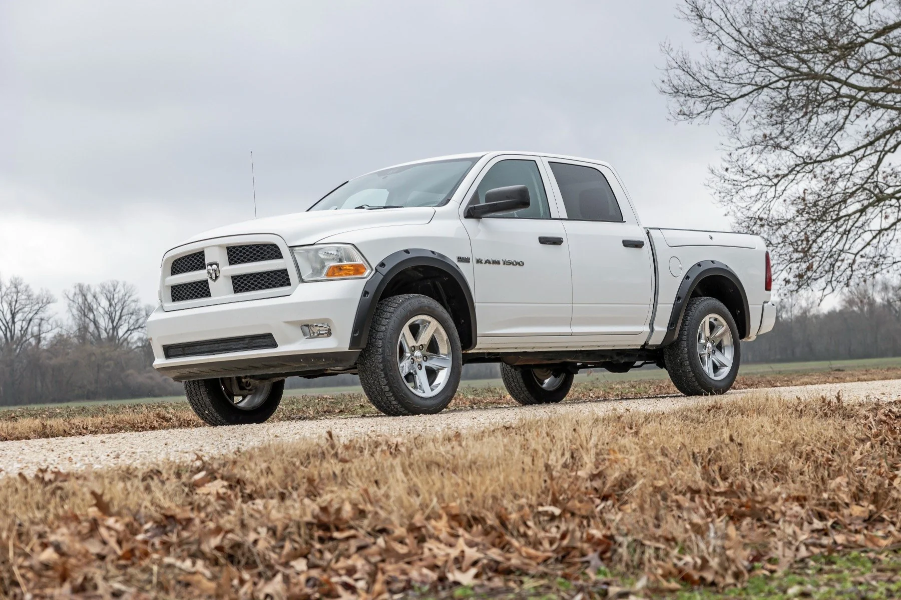 Rough Country Fender Flares Both Bumpers PXQ Black Metallic for Ram 1500 09-18 F-D10911B-PXQ - Image 2