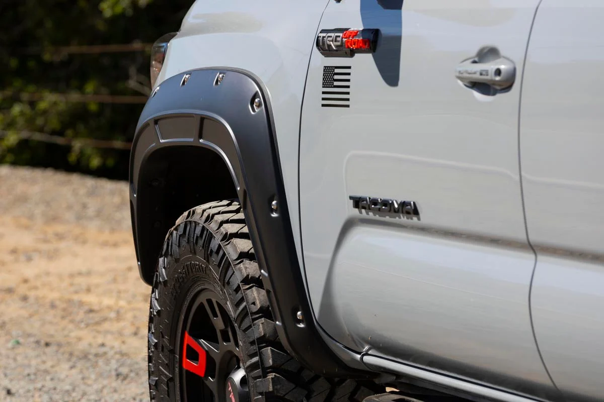 Rough Country Fender Flares | Defender | 1D6 Silver Sky Metallic | for Toyota Tacoma (16-23) A-T11621-1D6 - Image 6