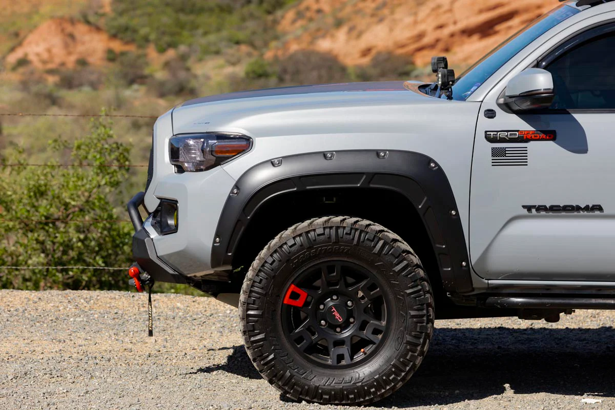 Rough Country Fender Flares Defender 8T6 Voodoo Blue Toyota Tacoma 16-23 A-T11621-8T6 - Image 3