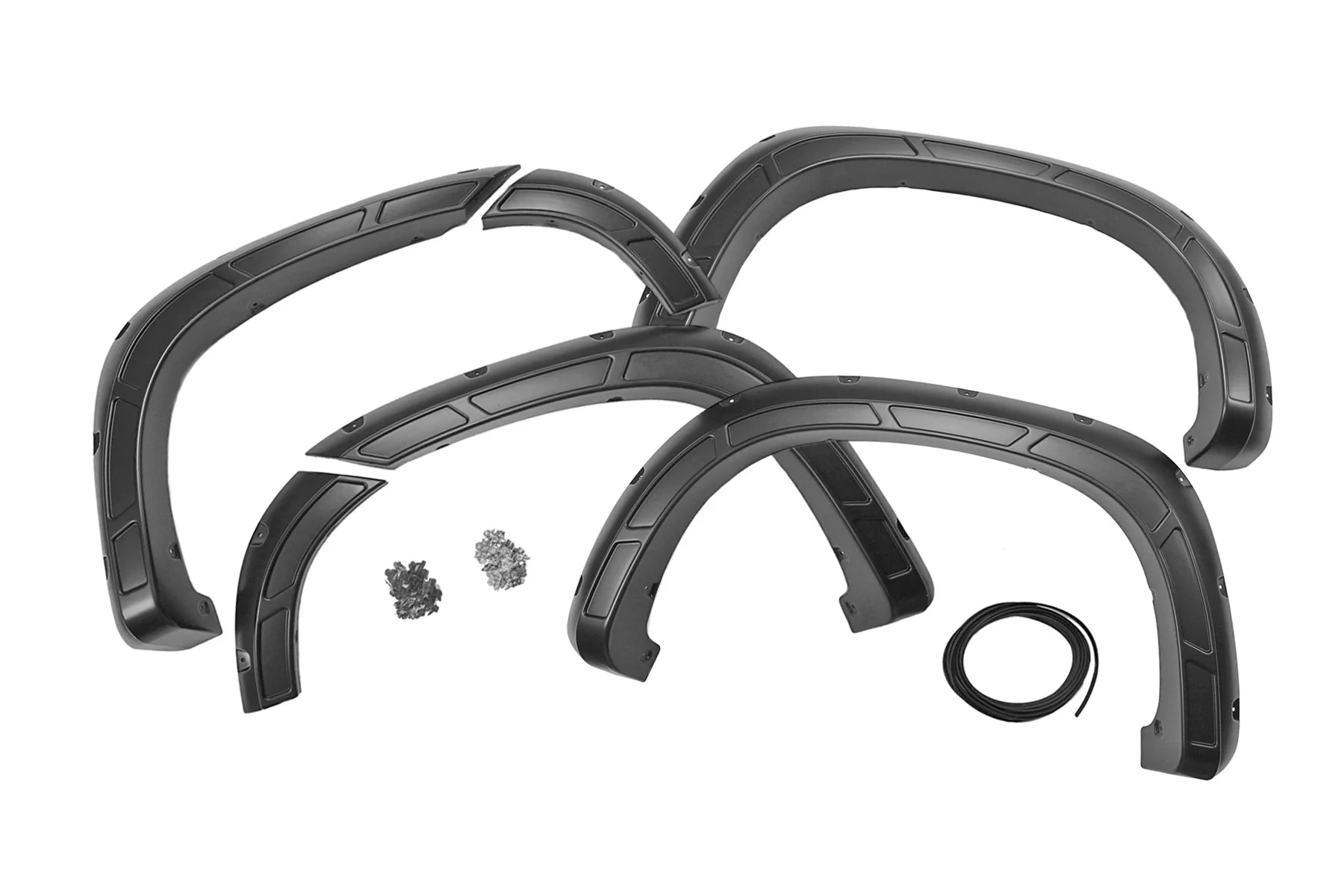 Rough Country Fender Flares Defender GXG Tungsten Chevy 1500 19-25 A-C12211-GXG