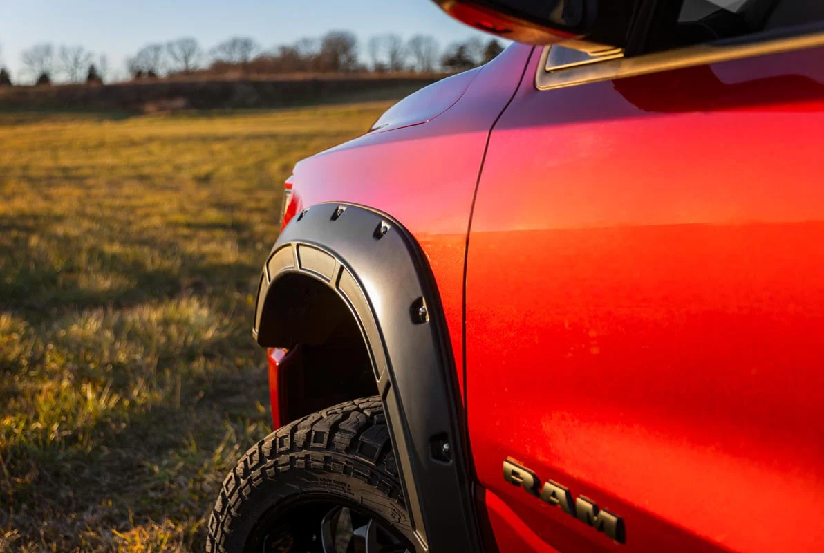 Rough Country Fender Flares Defender PUW Walnut Brown Ram 1500 2019-2024 A-D10914-PUW - Image 4