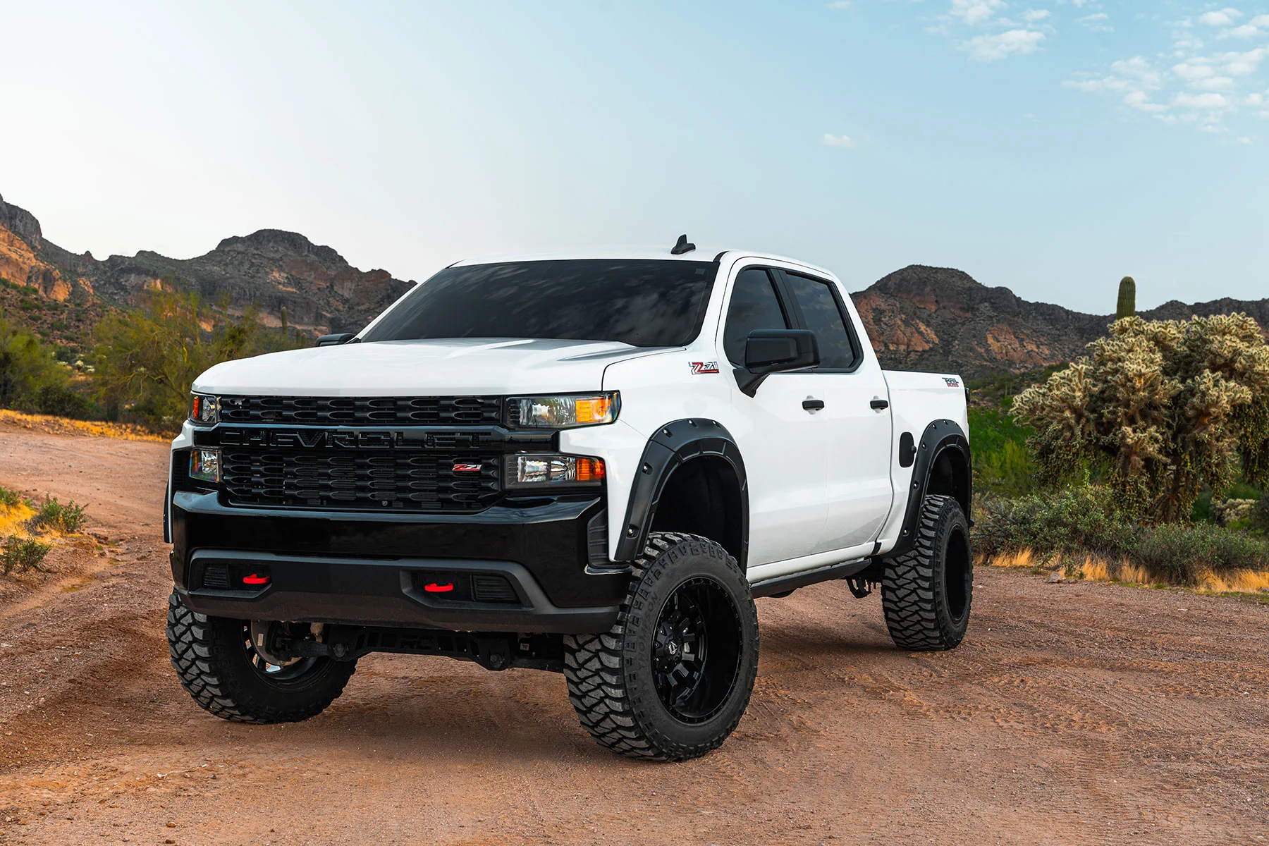 Rough Country Fender Flares G7C Red Hot Chevy Silverado 1500 19-25 A-C12211-G7C - Image 4