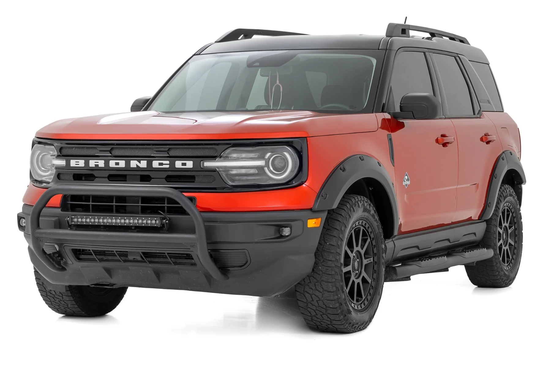 Rough Country Fender Flares JS Iconic Silver for Ford Bronco Sport 4wd 2021-2025 F-F11612A-JS - Image 3