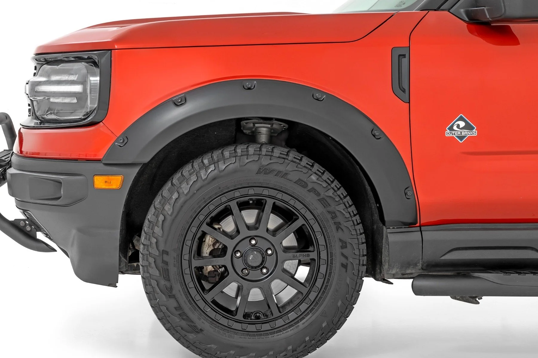 Rough Country Fender Flares JS Iconic Silver for Ford Bronco Sport 4wd 2021-2025 F-F11612A-JS - Image 4