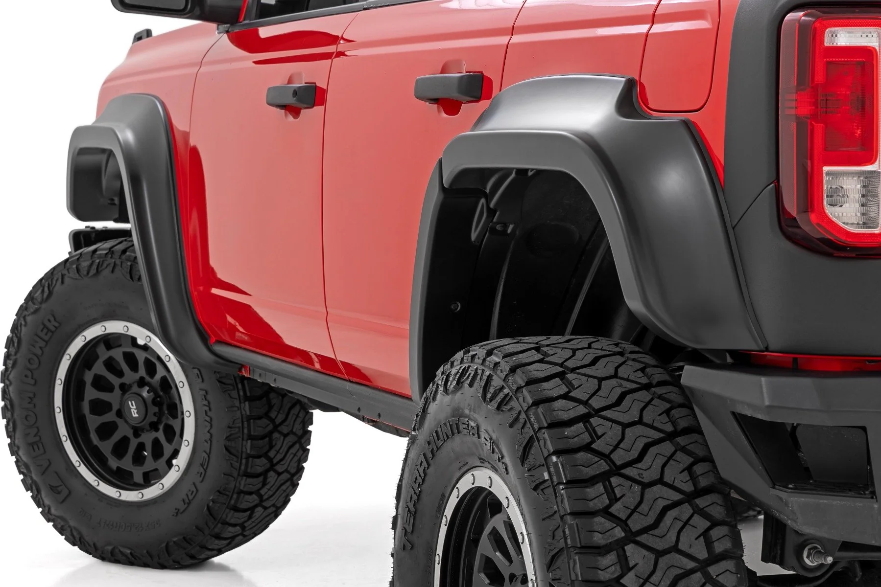 Rough Country Fender Flares | M7 Carbonized Gray | Ford Bronco 4WD (2021-2025) O-F12124-M7
