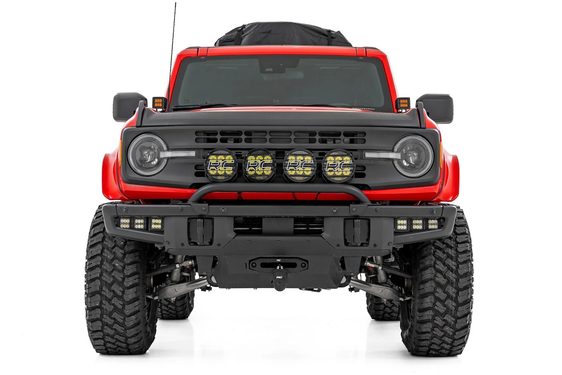 Rough Country Fender Flares | PQ Race Red | Ford Bronco 4WD (2021-2025) O-F12124-PQ - Image 4