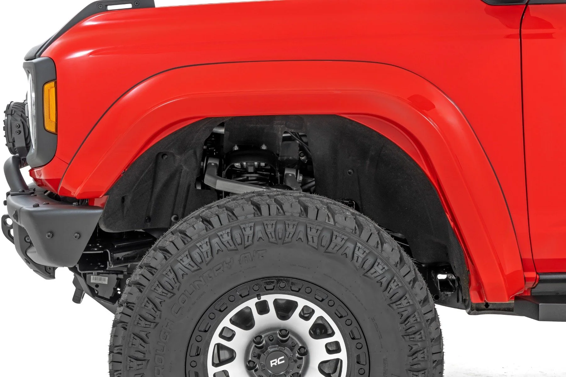 Rough Country Fender Flares | PQ Race Red | Ford Bronco 4WD (2021-2025) O-F12124-PQ - Image 6