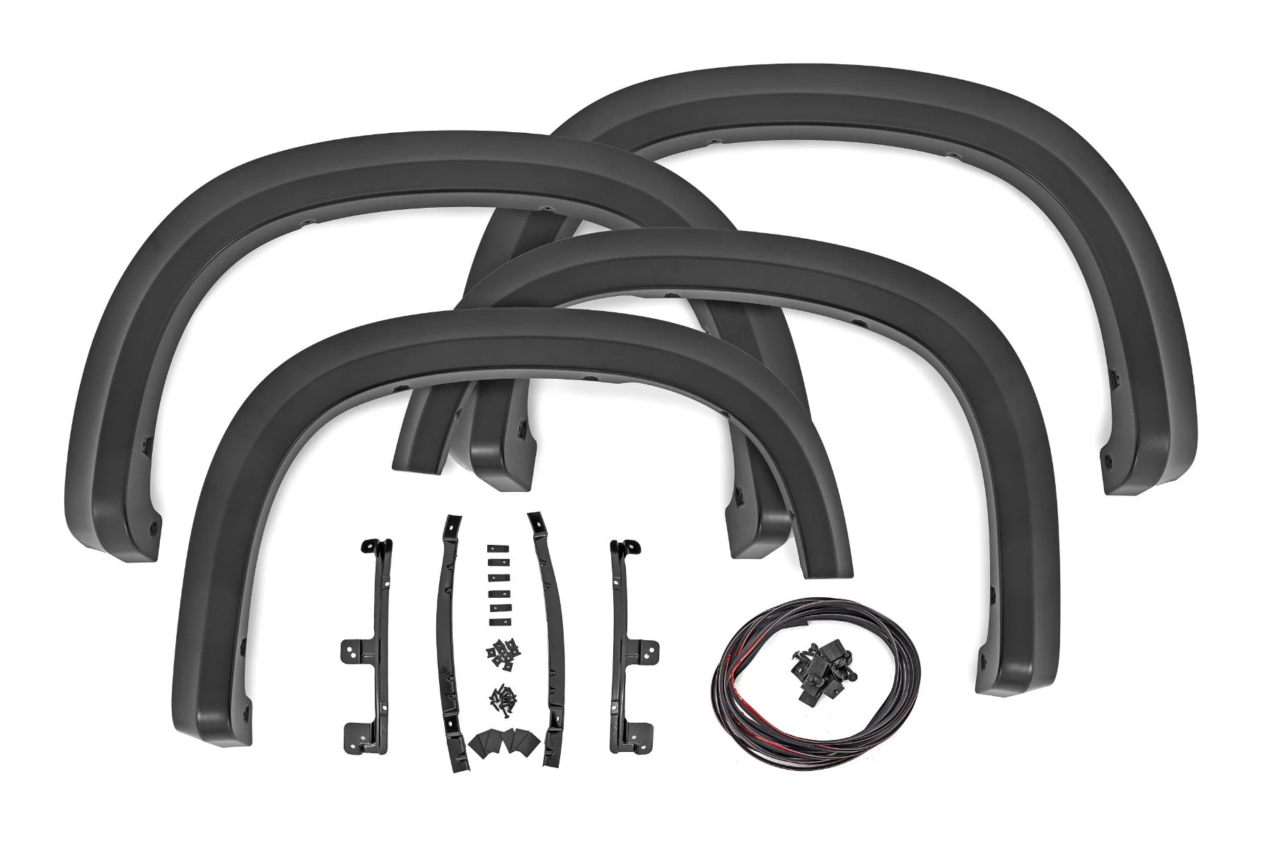 Rough Country Fender Flares | Sport | GBD Cypress Gray | Chevy Silverado 1500 2WD/4WD (2019-2026 & Refresh) S-C12210-GBD