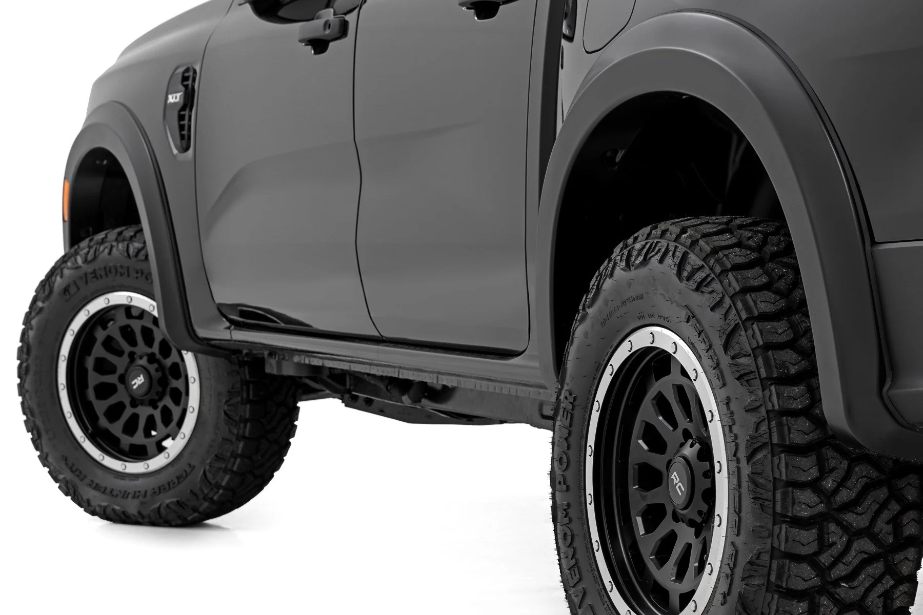 Rough Country Fender Flares Sport JS Iconic Siver for Ford Ranger 2024 S-F12401-JS