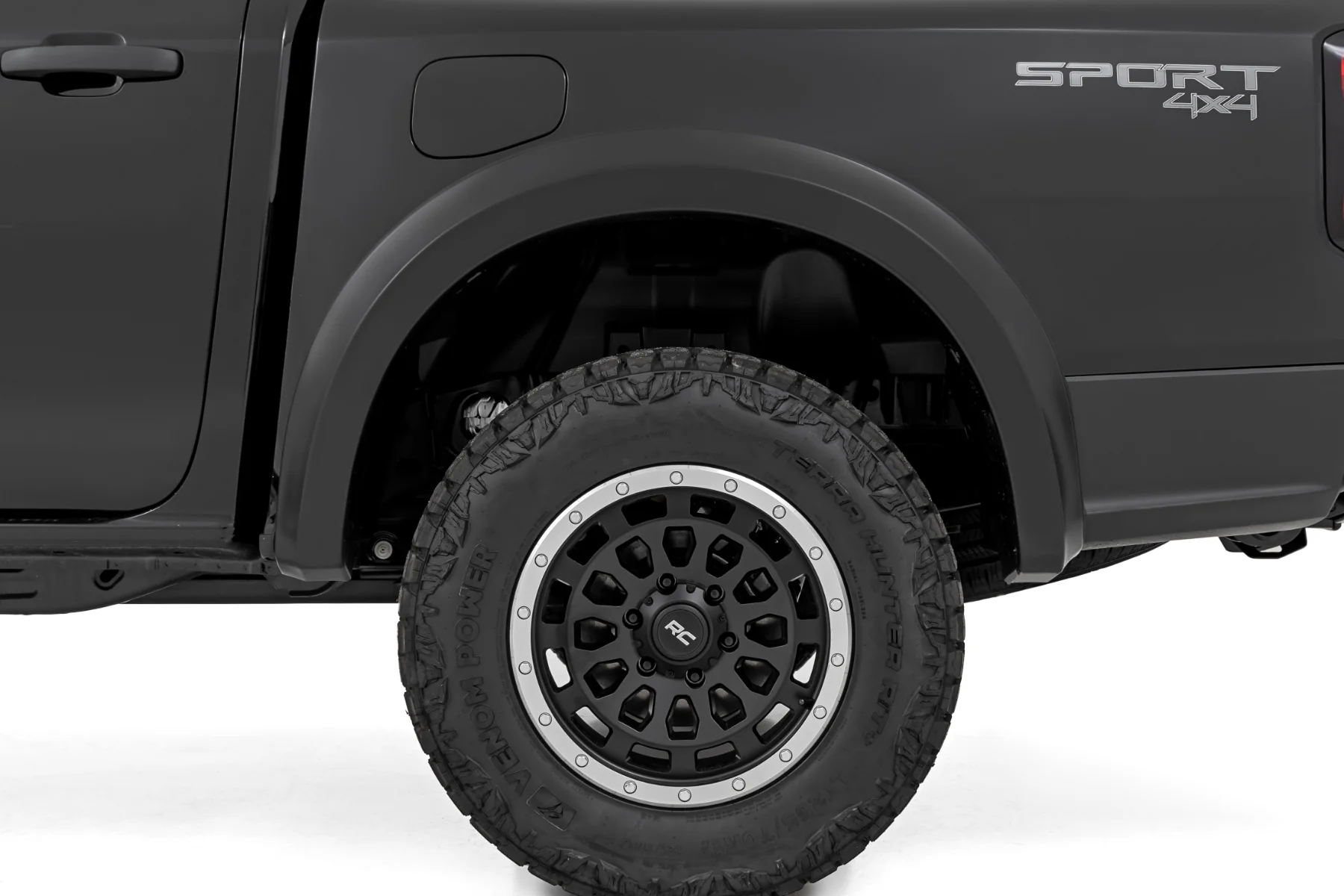 Rough Country Fender Flares Sport JS Iconic Siver for Ford Ranger 2024 S-F12401-JS - Image 5