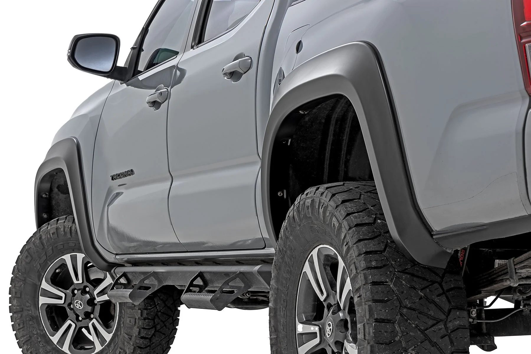 Rough Country Fender Flares Sport O40 Super White for Toyota Tacoma 16-23 S-T11621-O40