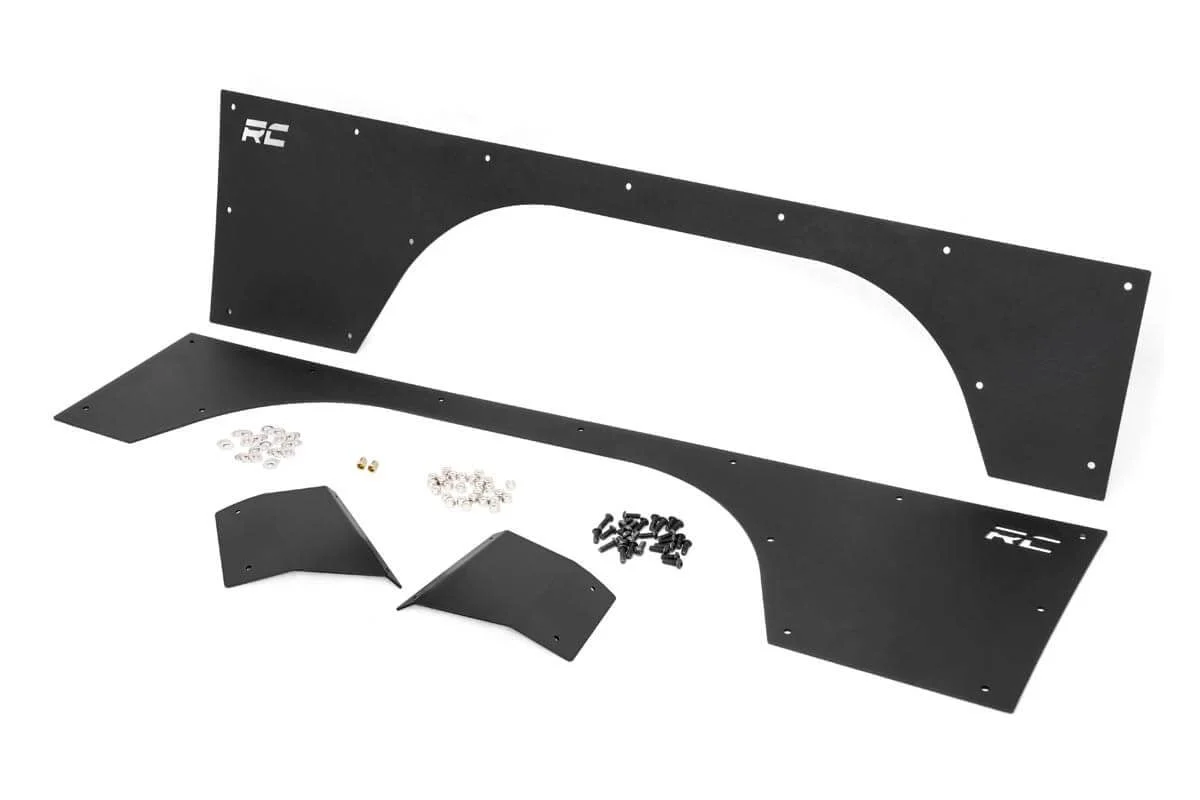Rough Country Fender & Quarter Panel Armor | Front | Combo | for Jeep Cherokee XJ (97-01) 10577_A