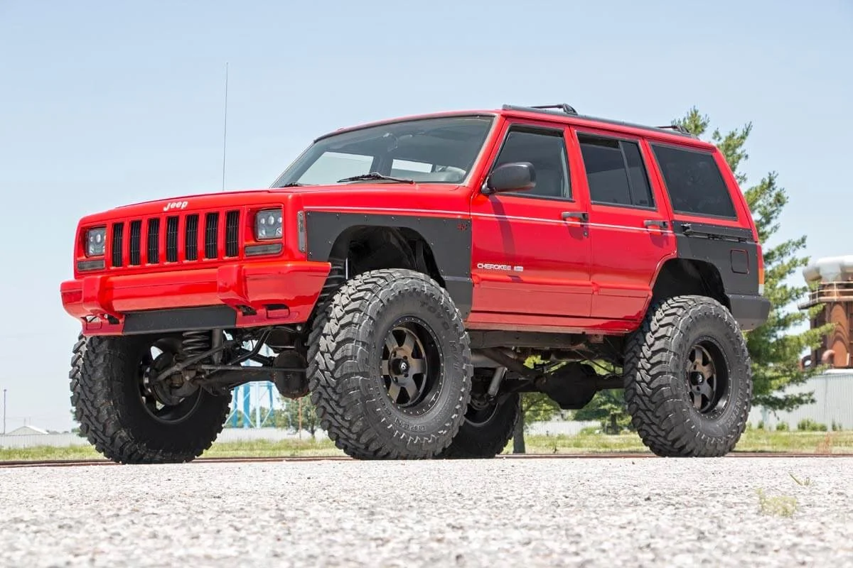 Rough Country Fender & Quarter Panel Armor | Front | Combo | for Jeep Cherokee XJ (97-01) 10577_A - Image 5