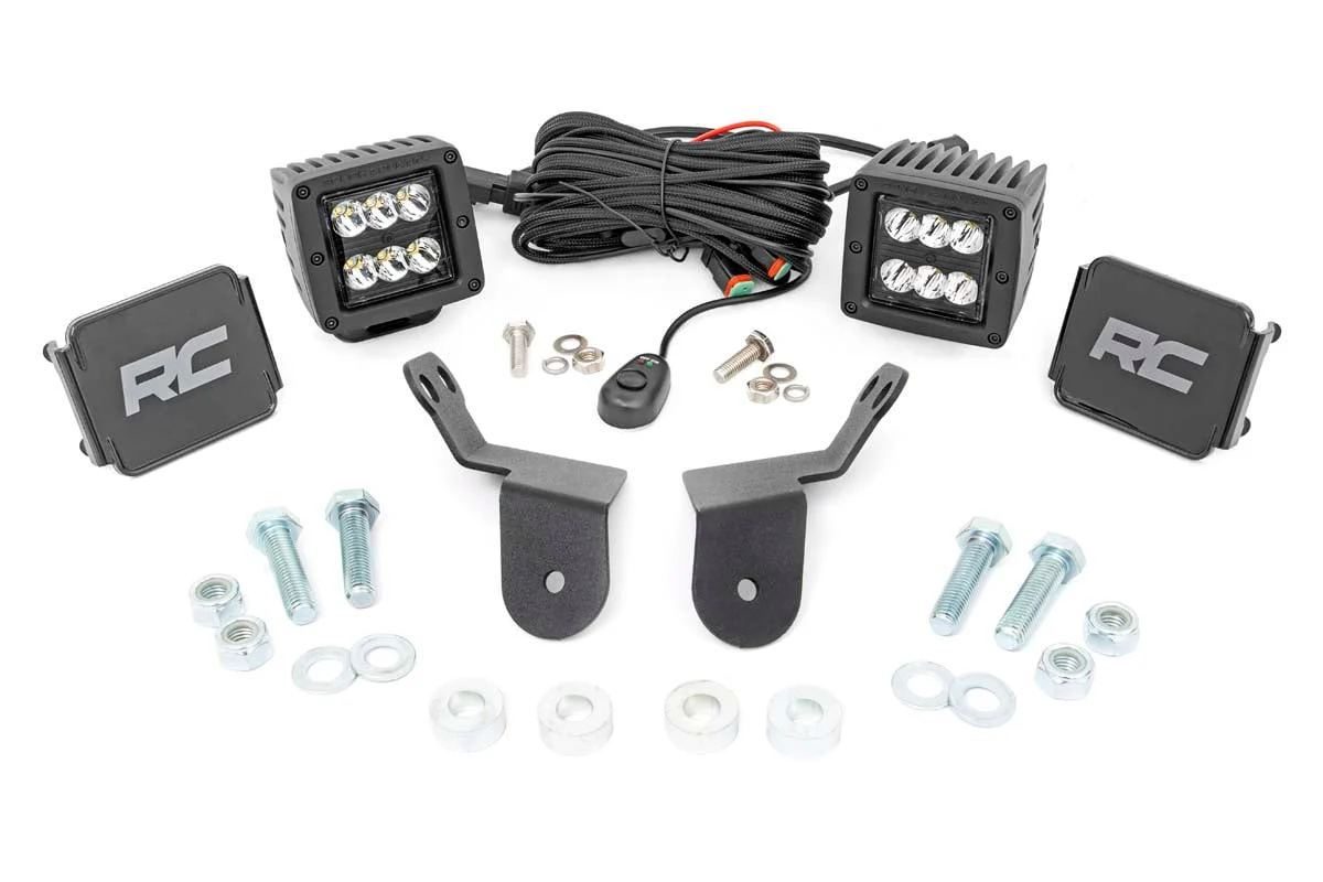 Rough Country fits Honda Dual LED Cube Kit 2in Black Series 16-20 Pioneer 92009 - Image 5