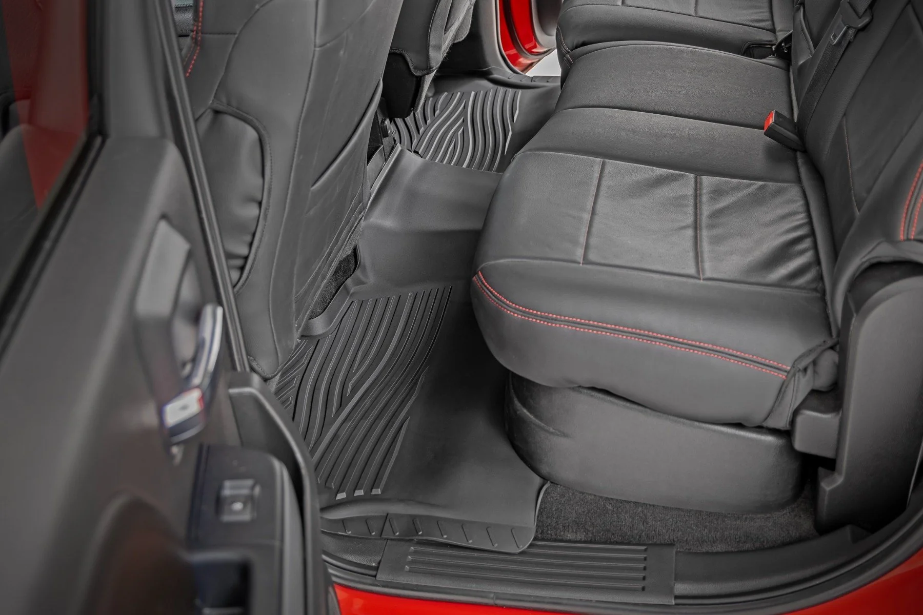 Rough Country Flex-Fit Floor Mats | FR & RR | FR Bucket | Crew | Chevy/GMC 1500/2500HD/3500HD 2WD/4WD FF-21413 - Image 3