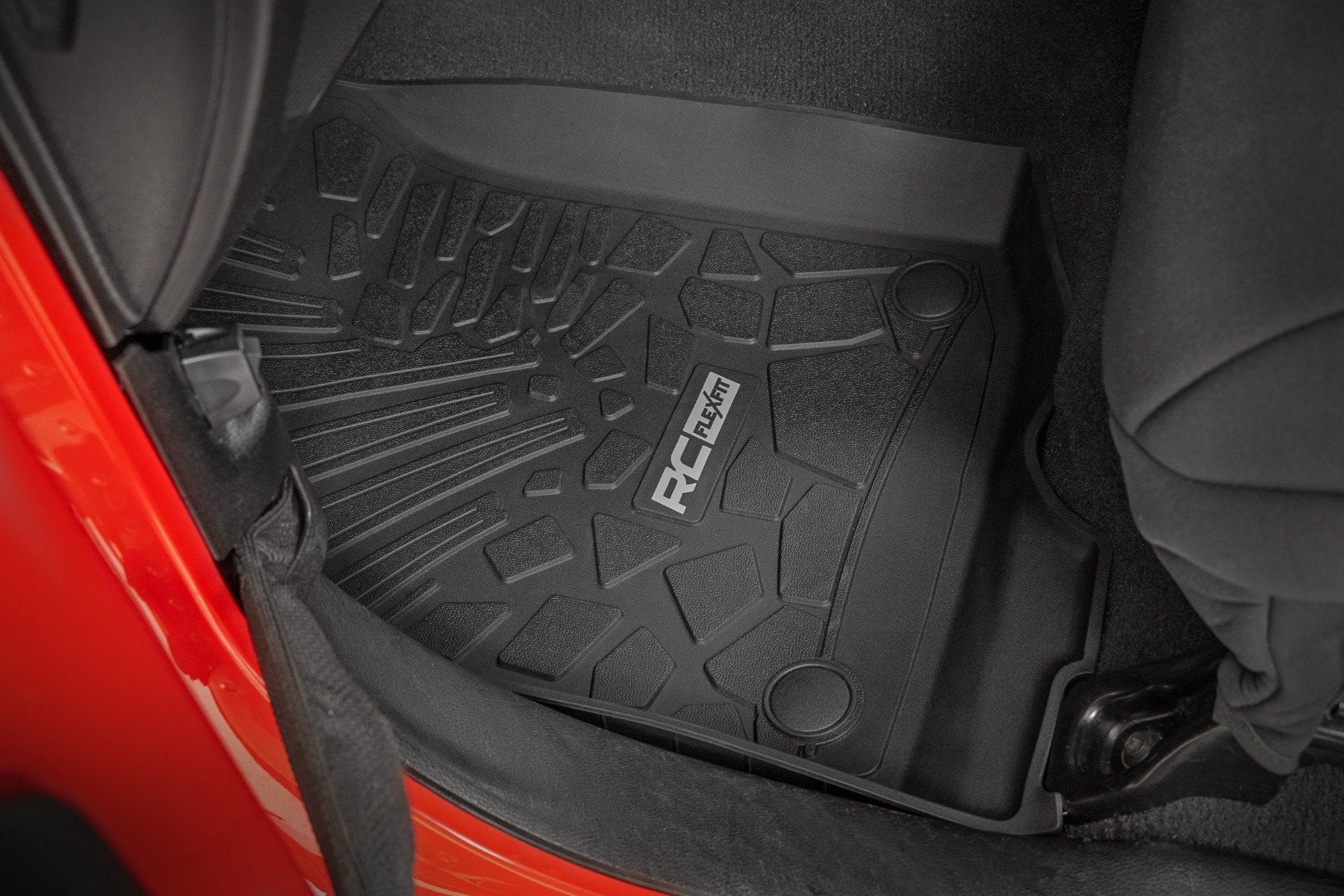 Rough Country Flex-Fit Floor Mats | FR & RR | RR Lockable | for Jeep Gladiator JT 4WD (20-25) FF-61501 - Image 2