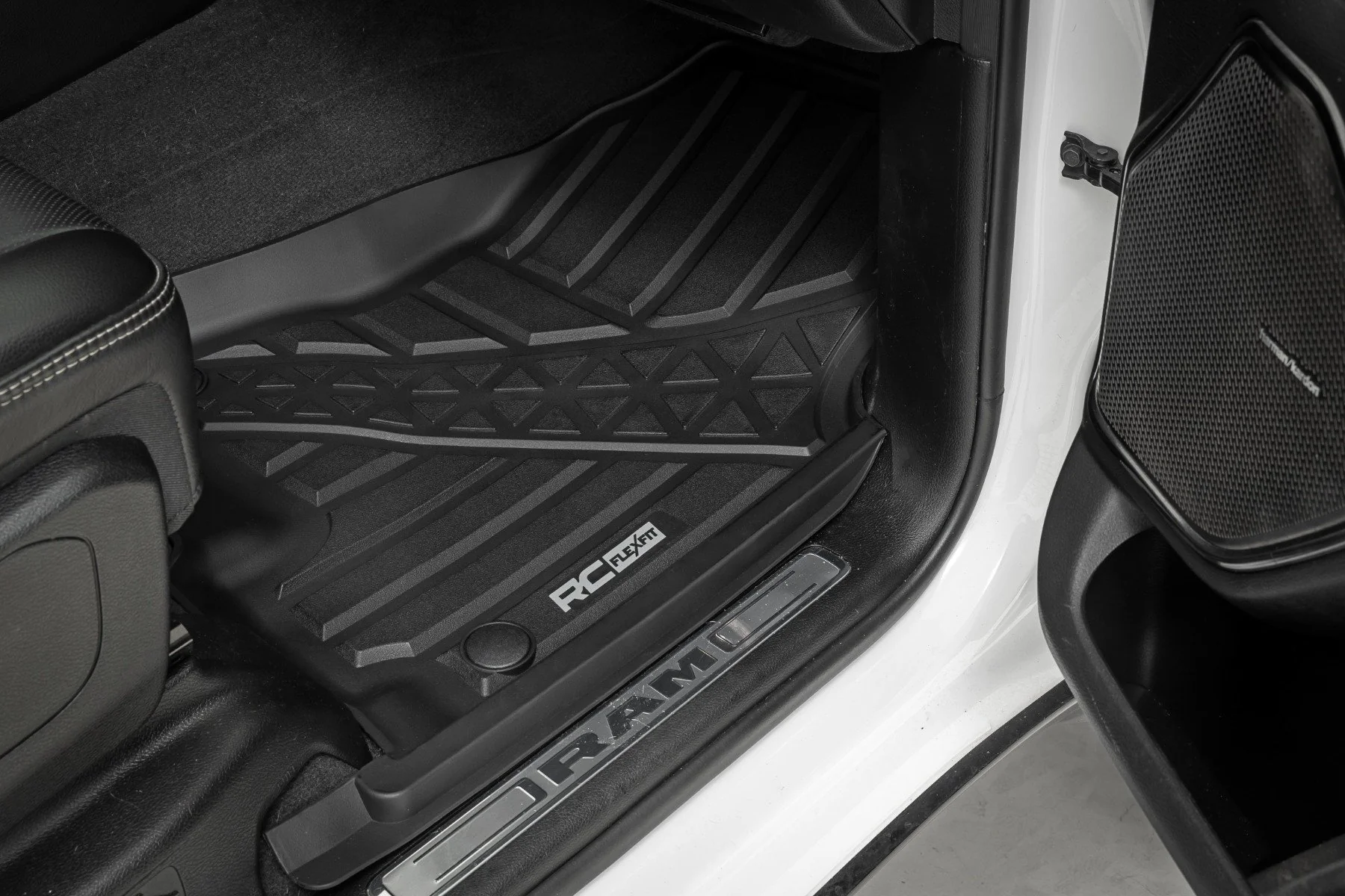 Rough Country Flex-Fit Floor Mats Front Crew for Ram 1500 19-25/TRX 21-25 FF-3142 - Image 3