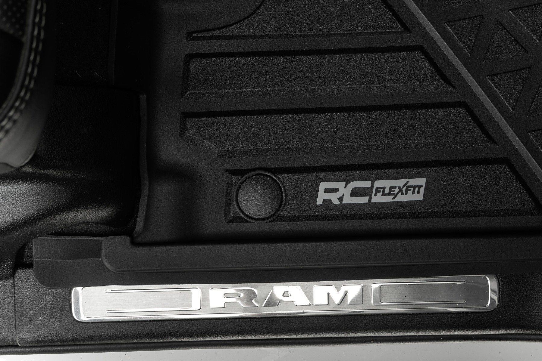 Rough Country Flex-Fit Floor Mats Front Crew for Ram 1500 19-25/TRX 21-25 FF-3142 - Image 5