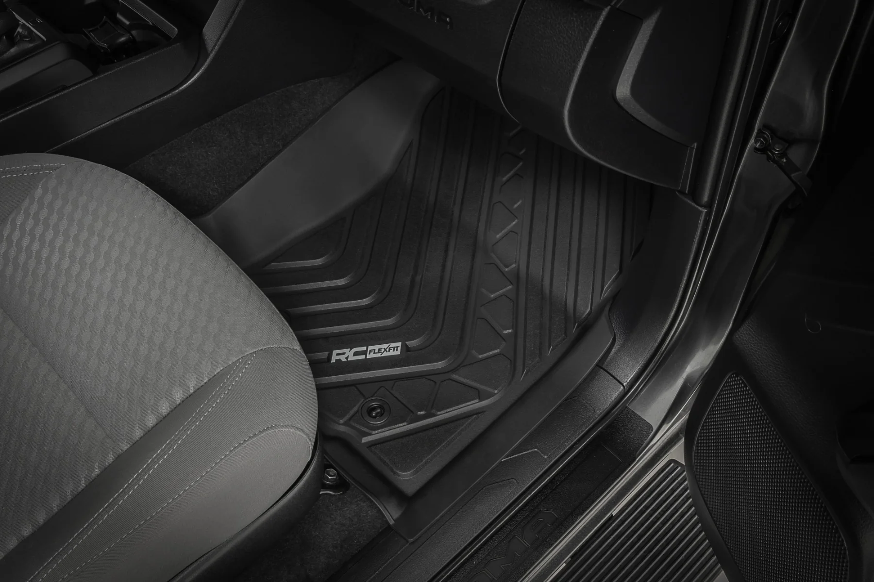 Rough Country Flex-Fit Floor Mats Front & Rear for Toyota Tacoma 16-23 FF-71216 - Image 5