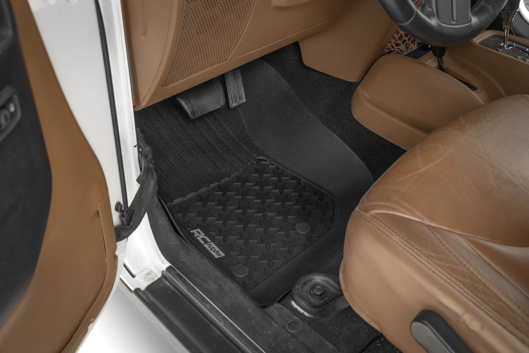 Rough Country Floor Mats FR & RR 4Dr for Jeep Wrangler Unlimited 14-18 FF-61412 - Image 2