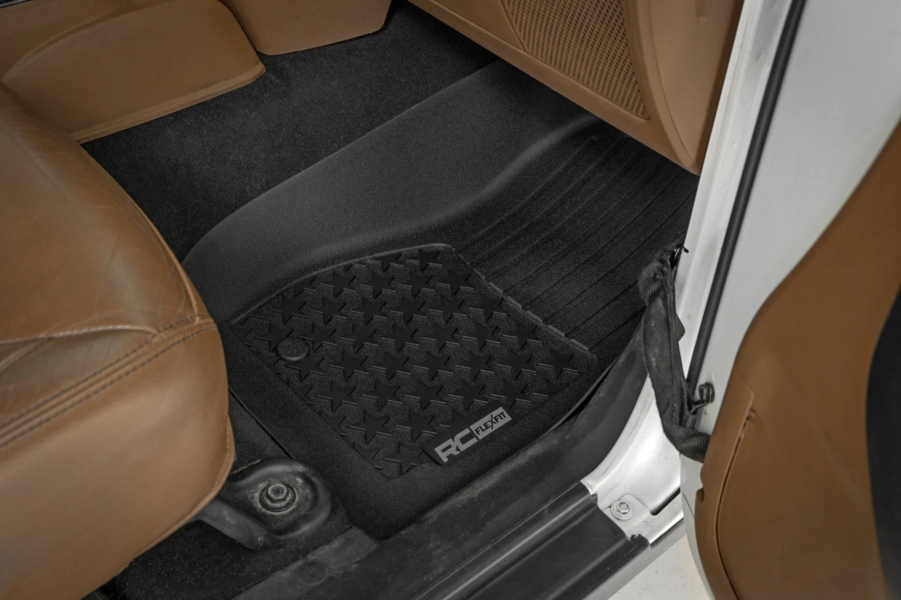 Rough Country Floor Mats FR & RR 4Dr for Jeep Wrangler Unlimited 14-18 FF-61412 - Image 3