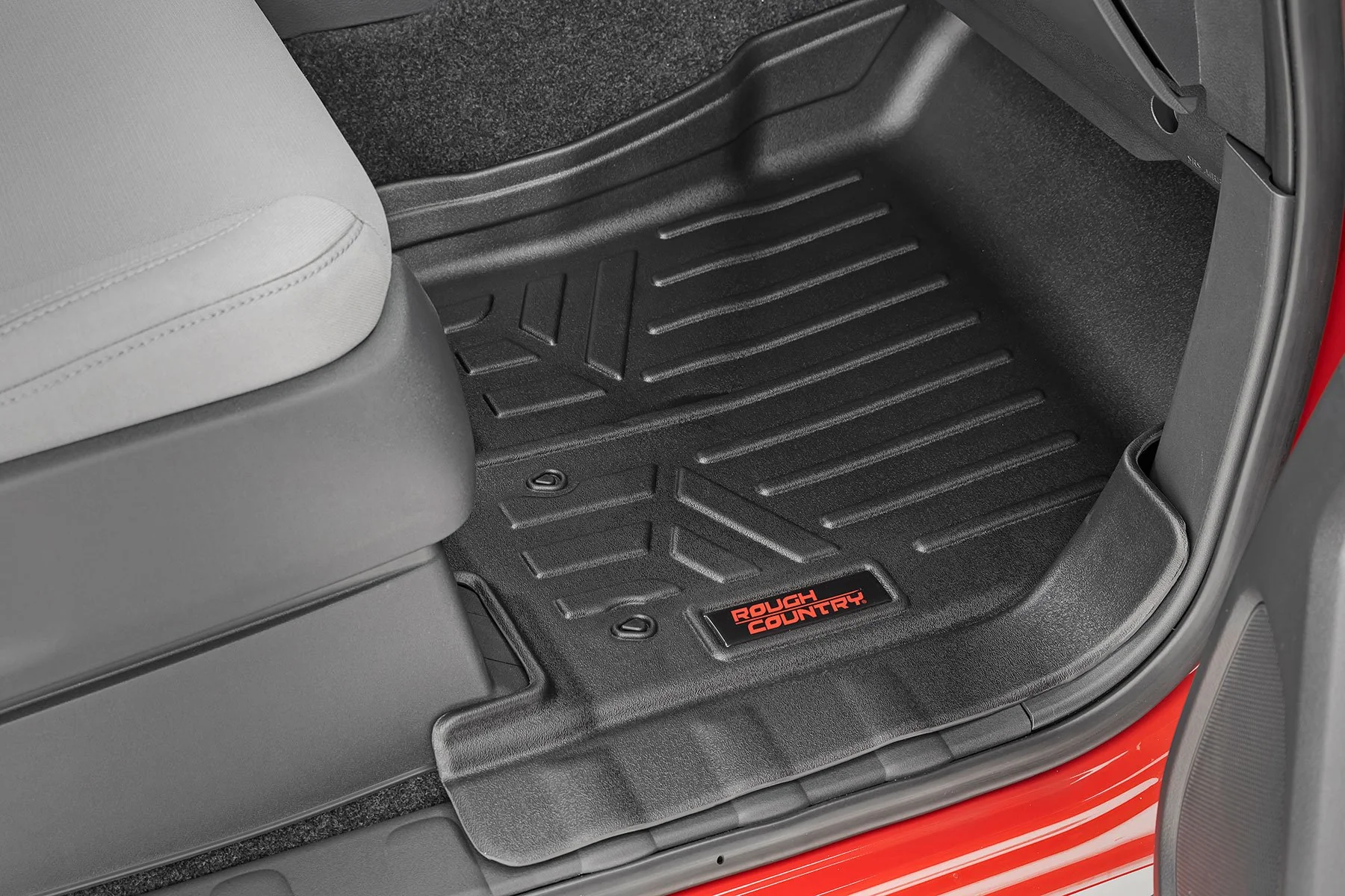 Rough Country Floor Mats FR & RR Crew Cab for Nissan Frontier 2WD/4wd 2022 M-80515 - Image 5