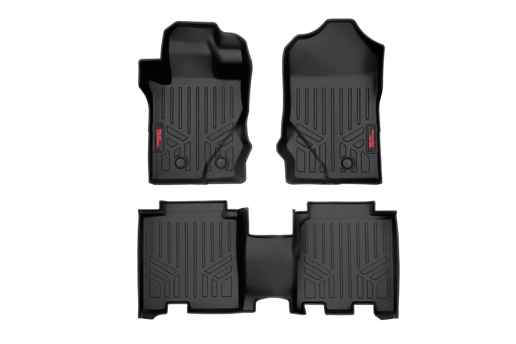 Rough Country Floor Mats FR & RR FR Buckets for Ford Bronco 4-Door 2021-2022 M-51602