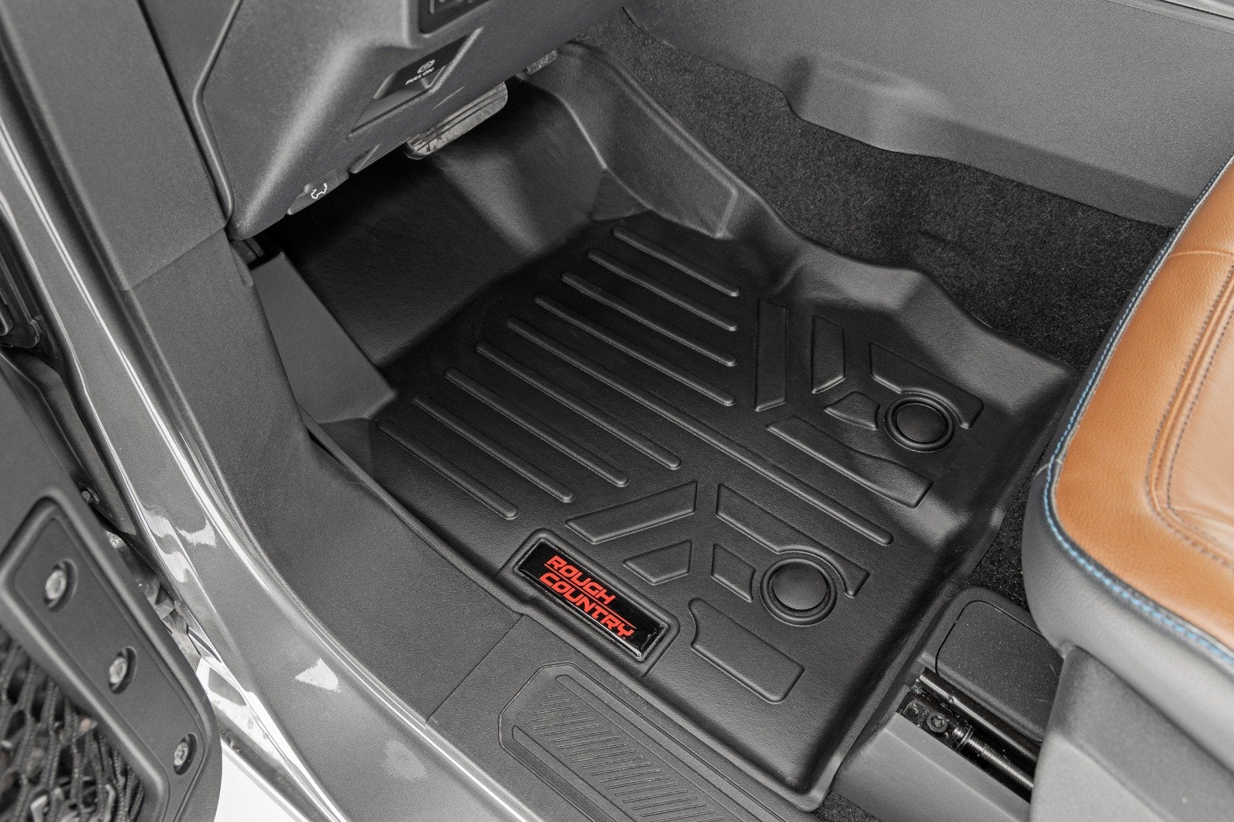 Rough Country Floor Mats FR & RR FR Buckets for Ford Bronco 4-Door 2021-2022 M-51602 - Image 4