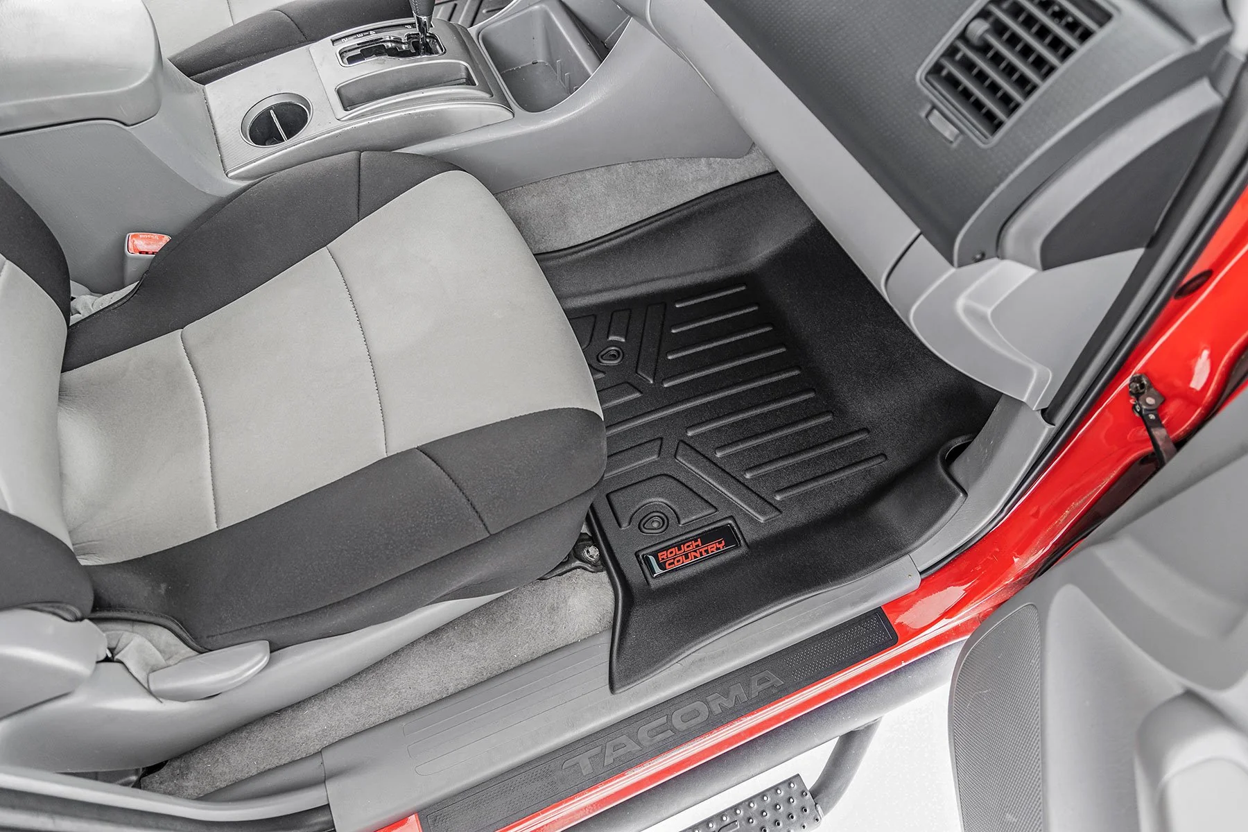 Rough Country Floor Mats Front and Rear for Toyota Tacoma 2WD/4wd 2005-2011 M-75113 - Image 4