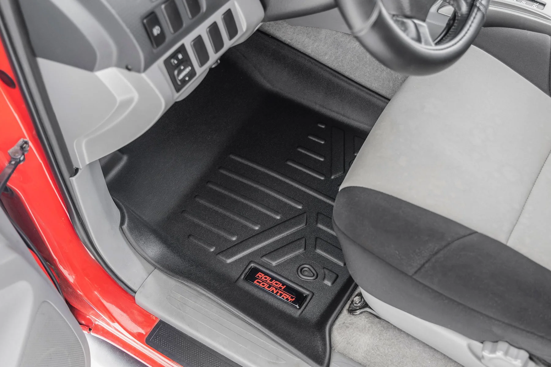 Rough Country Floor Mats Front and Rear for Toyota Tacoma 2WD/4wd 2005-2011 M-75113 - Image 5